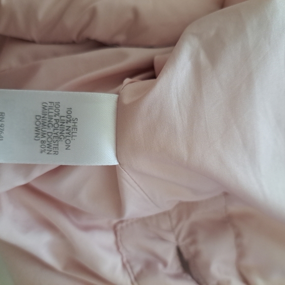 J. Jill Vest Womens Sz M Pink Down Puffer Full Zip Mock Neck EUC - Picture 8 of 9